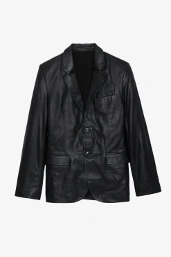 Zadig & Voltaire Manteaux Et Vestes^Blazer En Cuir Valfried