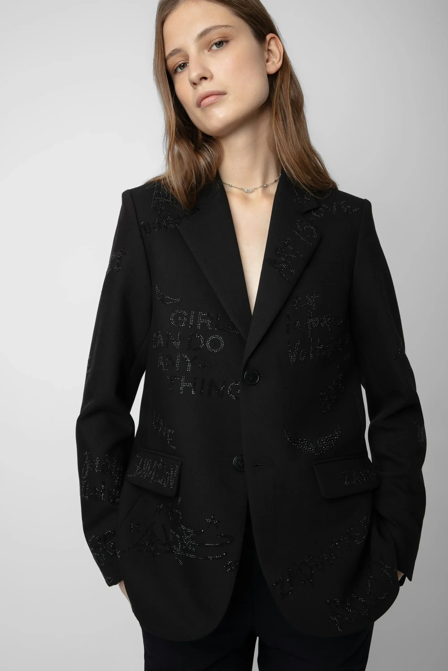 Zadig & Voltaire Unisexe^Blazer Vanille A Strass