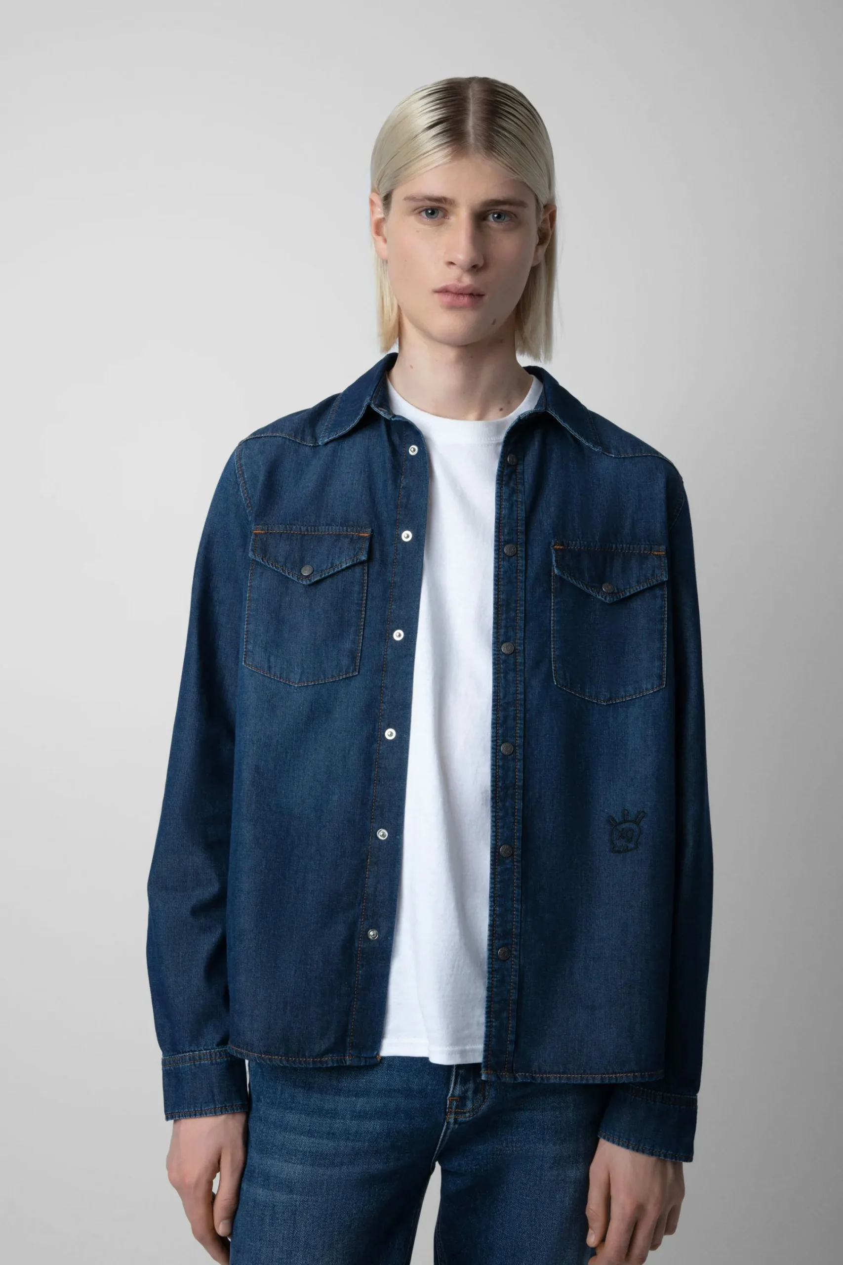 Zadig & Voltaire Chemises^Chemise En Jean Stan Skull