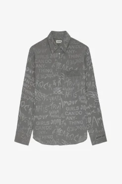 Zadig & Voltaire Chemises Et Hauts^Chemise En Soie Jacquard Morning