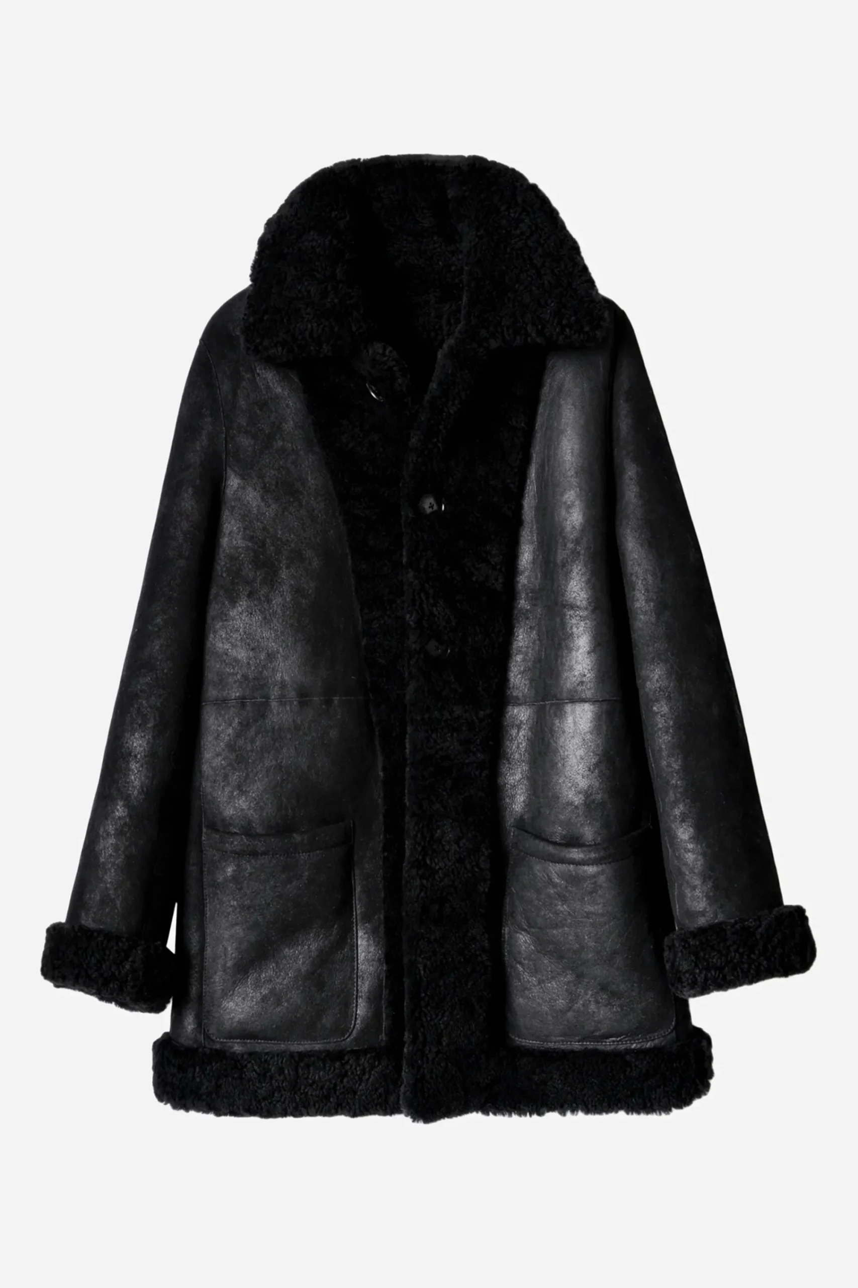 Zadig & Voltaire Manteaux Et Vestes^Manteau En Peau De Mouton Magdas En Cuir