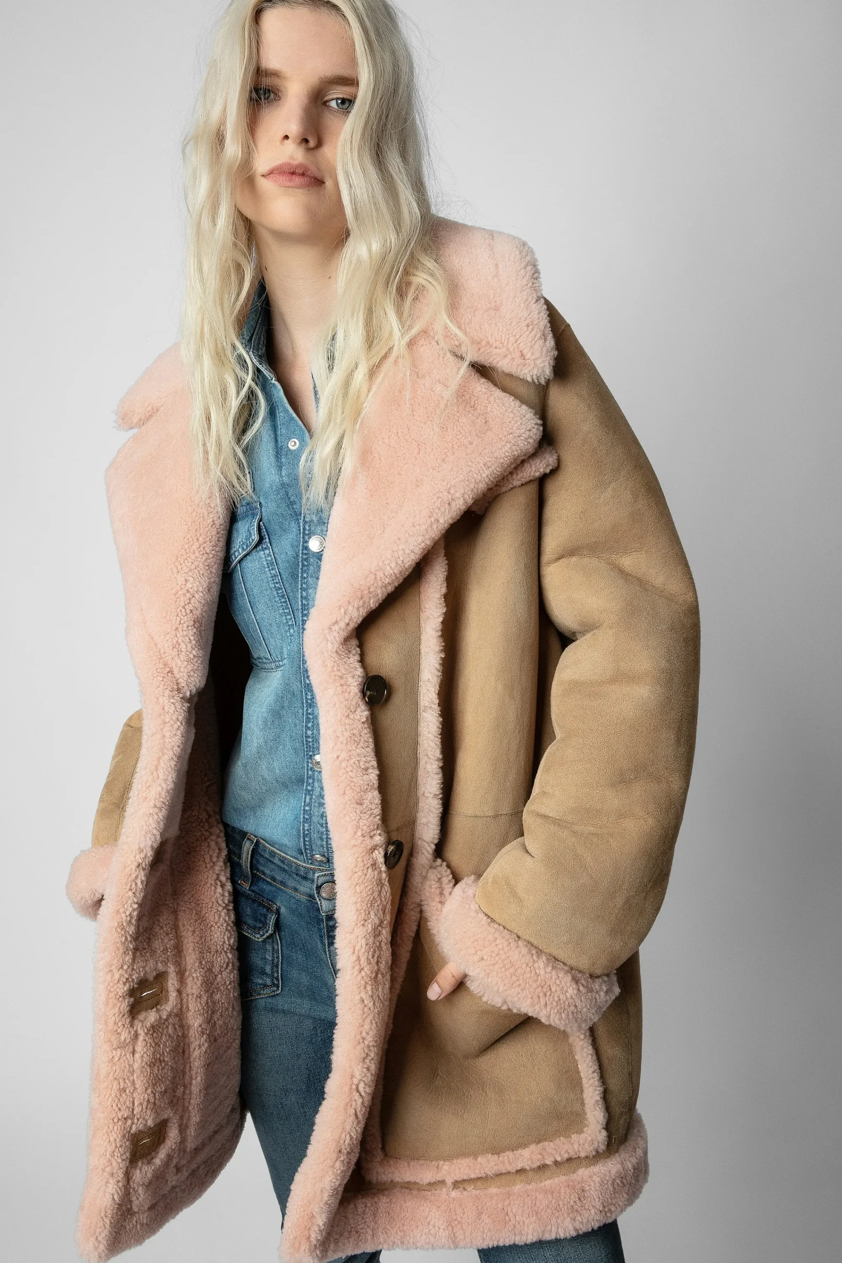 Zadig & Voltaire Manteaux Et Vestes^Manteau Laury En Peau De Mouton