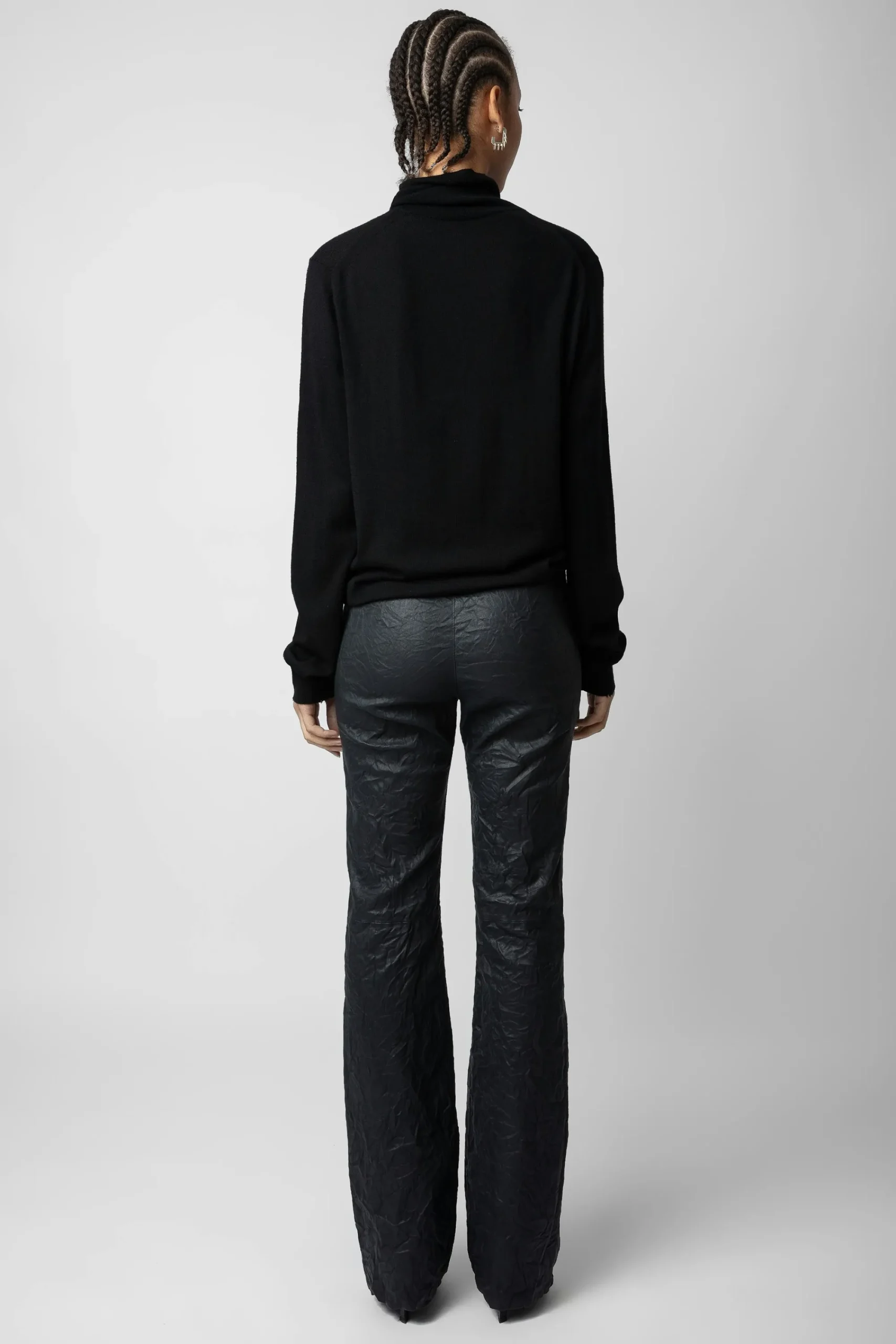 Zadig & Voltaire Pantalons Et Shorts^Pantalon En Cuir Froisse Pauline