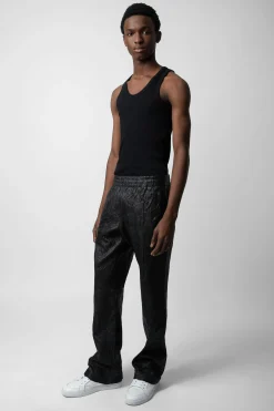 Zadig & Voltaire Pantalons Et Shorts^Pantalon En Cuir Froisse Pacha