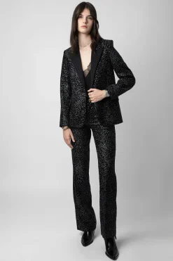 Zadig & Voltaire Costumes^Pantalon En Velours Paillete Piston