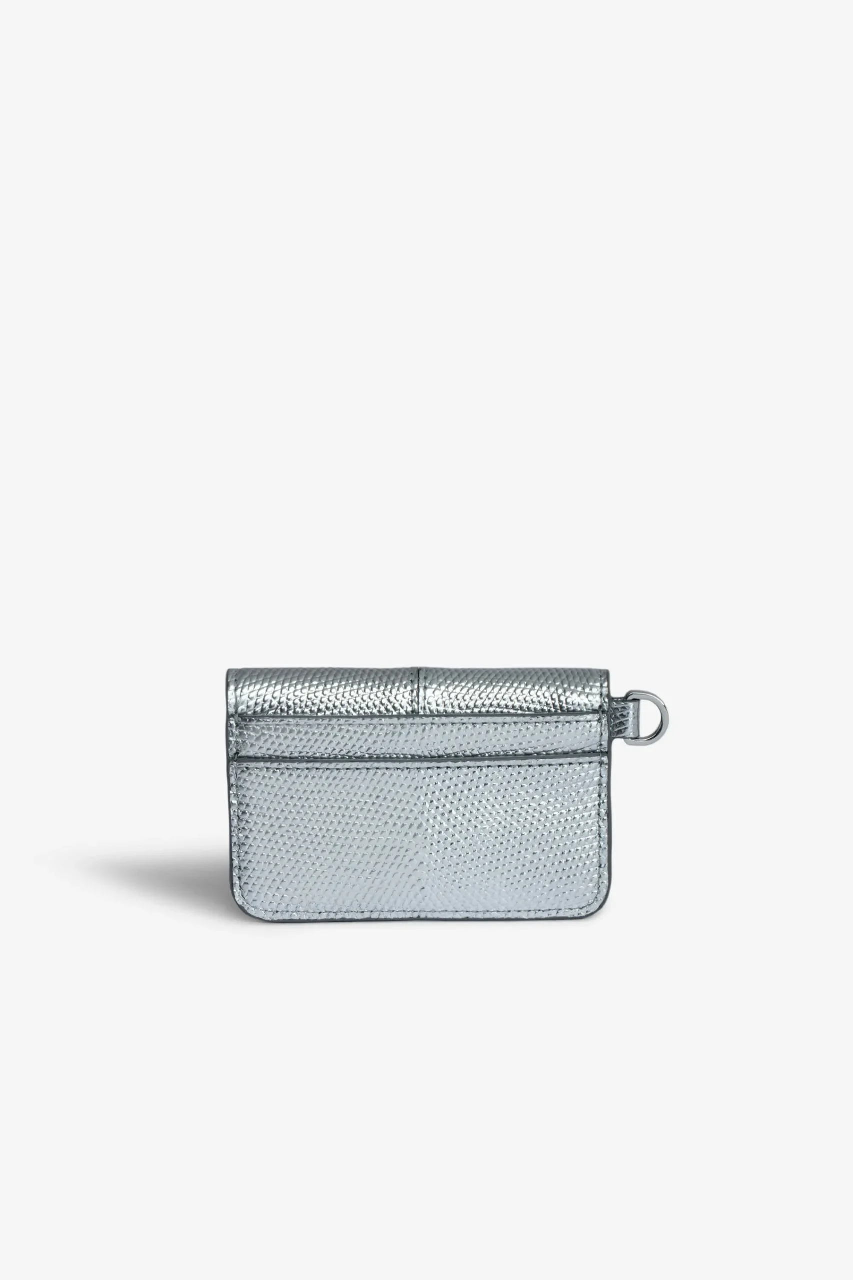 Zadig & Voltaire Portefeuilles Et Porte-Monnaie^Porte-Cartes Metallise Gaufre Borderline Pass