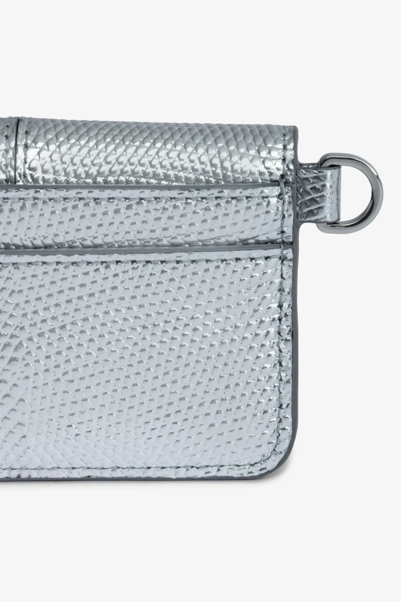 Zadig & Voltaire Portefeuilles Et Porte-Monnaie^Porte-Cartes Metallise Gaufre Borderline Pass