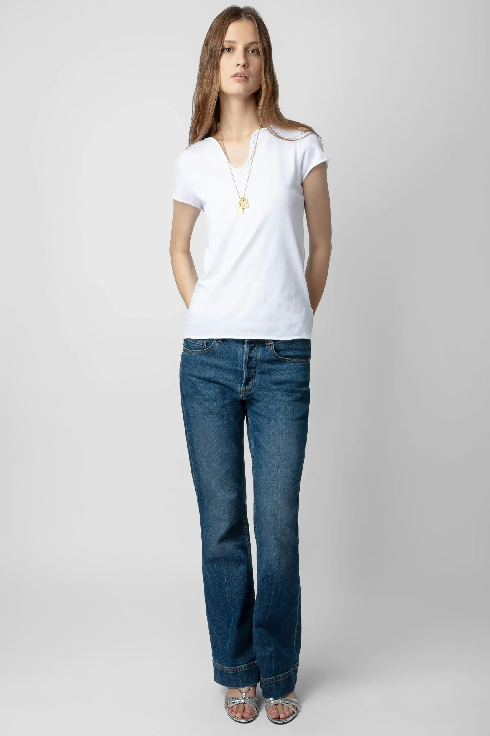 Zadig & Voltaire T-Shirts^T-Shirt Henley Bijoux