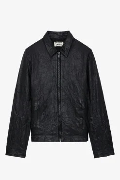 Zadig & Voltaire Manteaux Et Vestes^Veste En Cuir Froisse Lasso