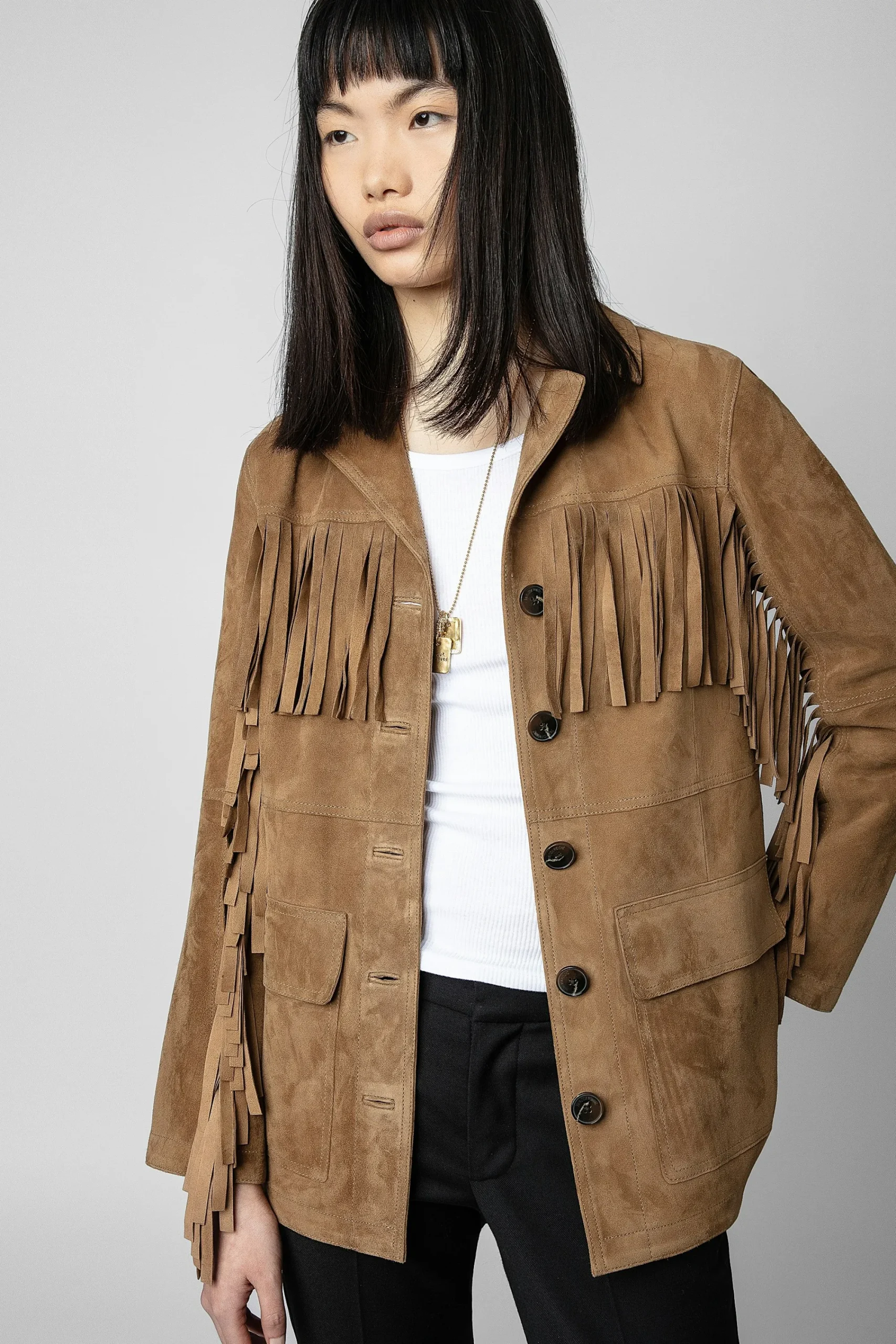 Zadig & Voltaire Manteaux Et Vestes^Veste En Daim Lala